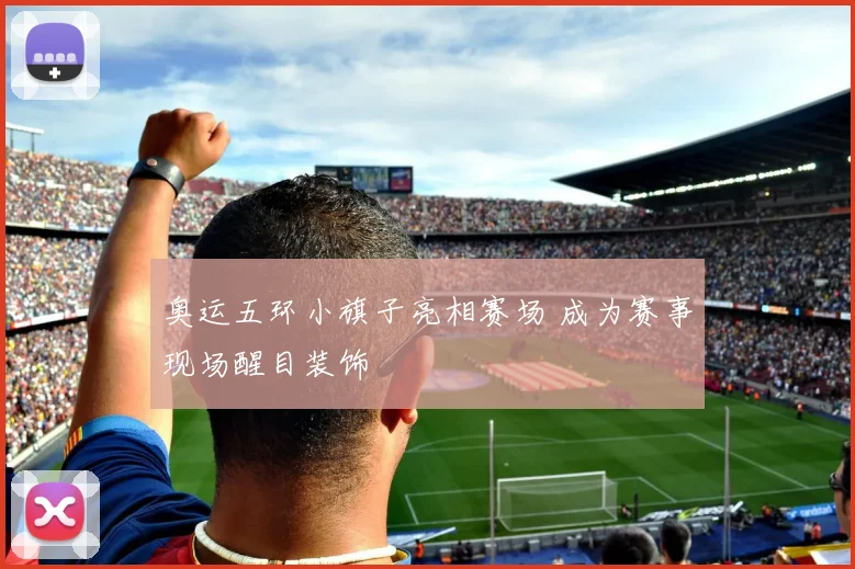 奥运五环小旗子亮相赛场 成为赛事现场醒目装饰